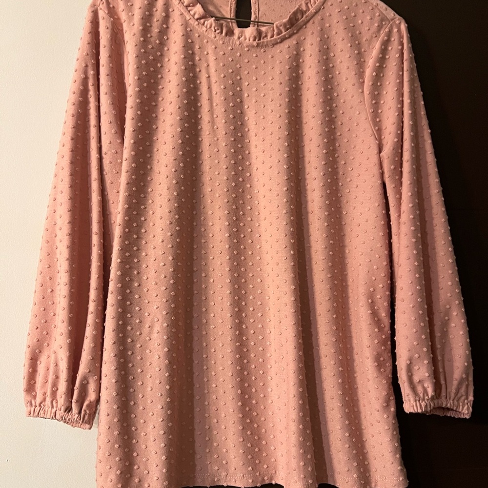 Elegant Pink Adrianna Papell Blouse